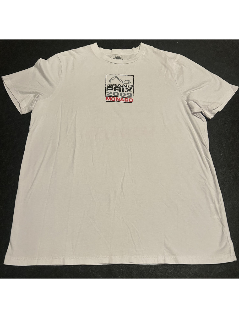 2009 Monaco Grand Prix Formula 1 T-Shirt - White - Monaco Collection Size XL
